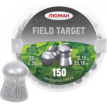 Пуля пневматическая FIELD TARGET 6,35мм, 2,15гр (150 шт.) Пуля пневматическая FIELD TARGET 6,35мм, 2,15гр (150 шт.)